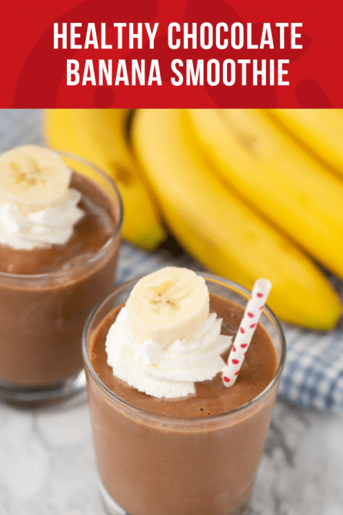 Healthy Chocolate Banana Smoothie | Healthy Recipes and Ideas for Kids | Super Healthy Kids | www.superhealthykids.com