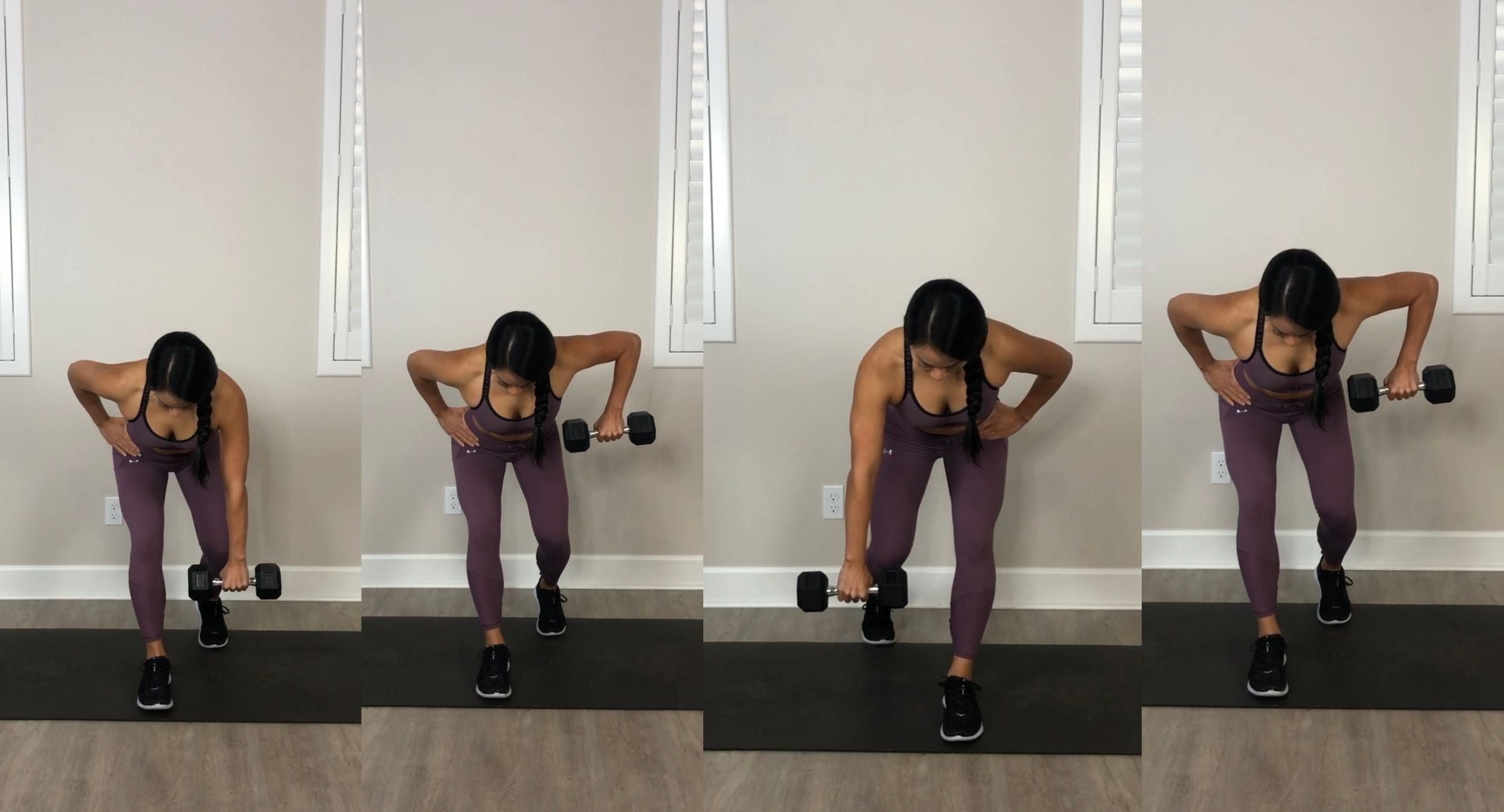 Staggered-Stance Hip-Hinge High Row